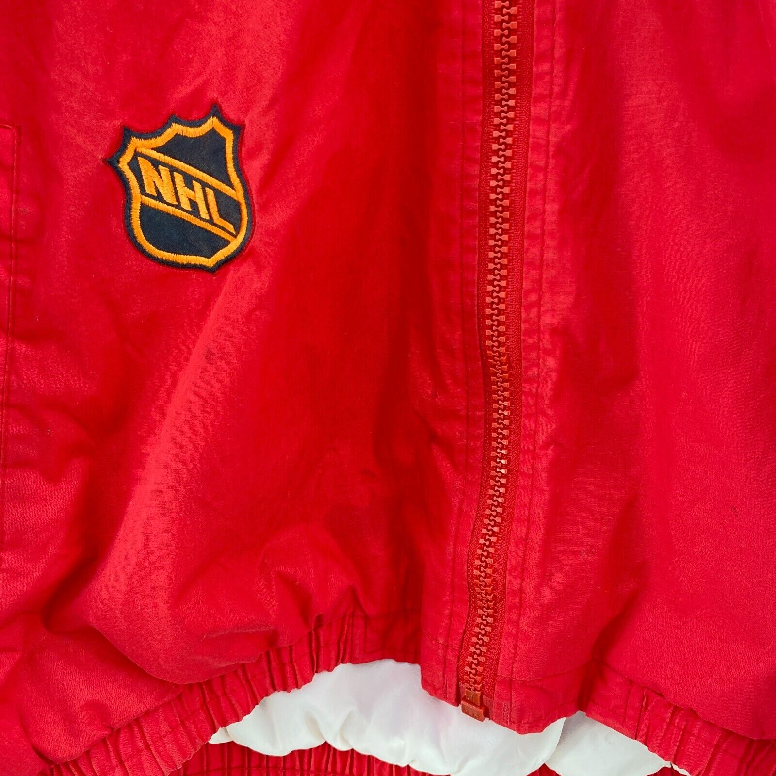 Vintage Pro Player Detroit Red Wings NHL Full Zip Jacket Size L