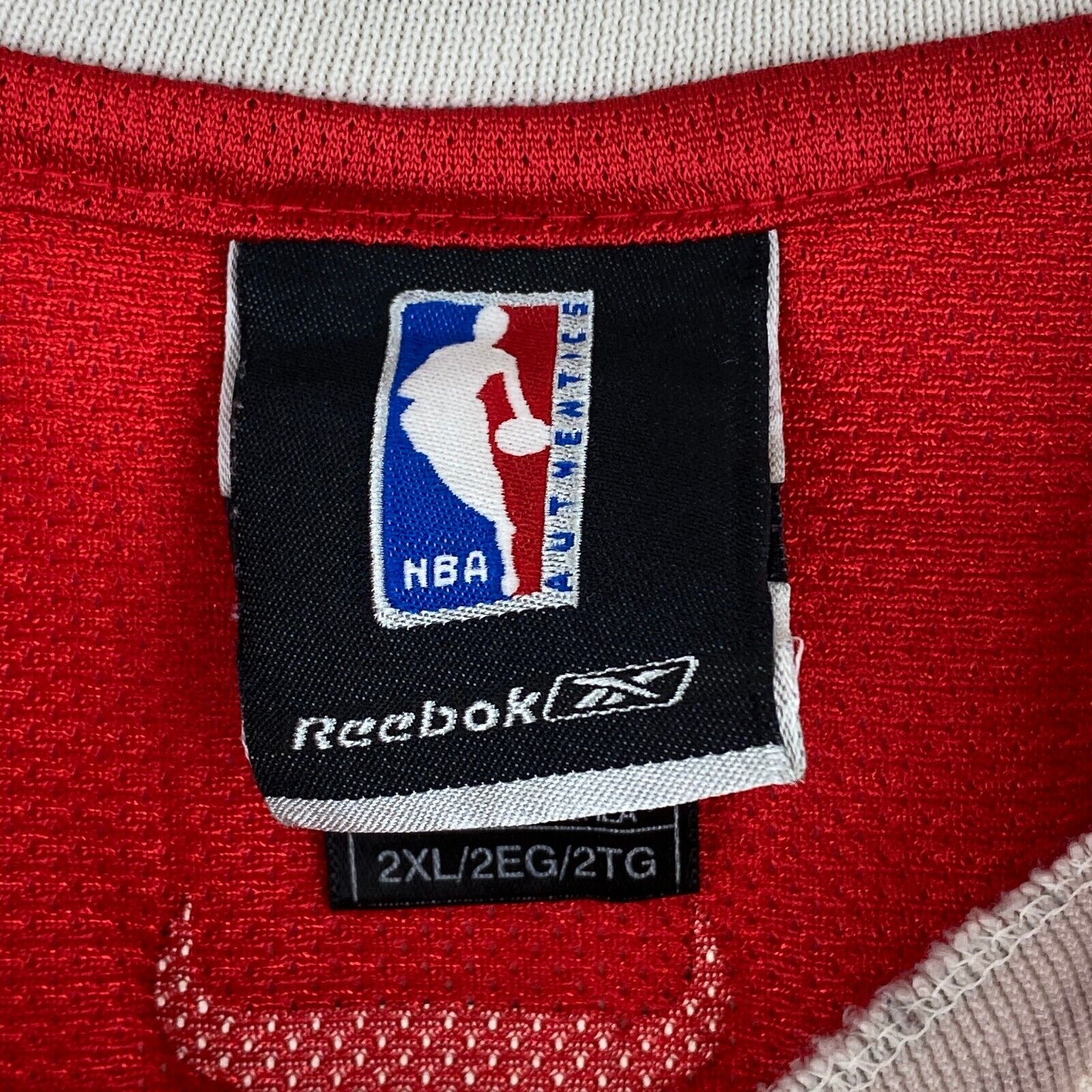 Vintage Reebok Chicago Bulls NBA #12 Kirk Hinrich Sleeveless Red Jersey Size 2XL