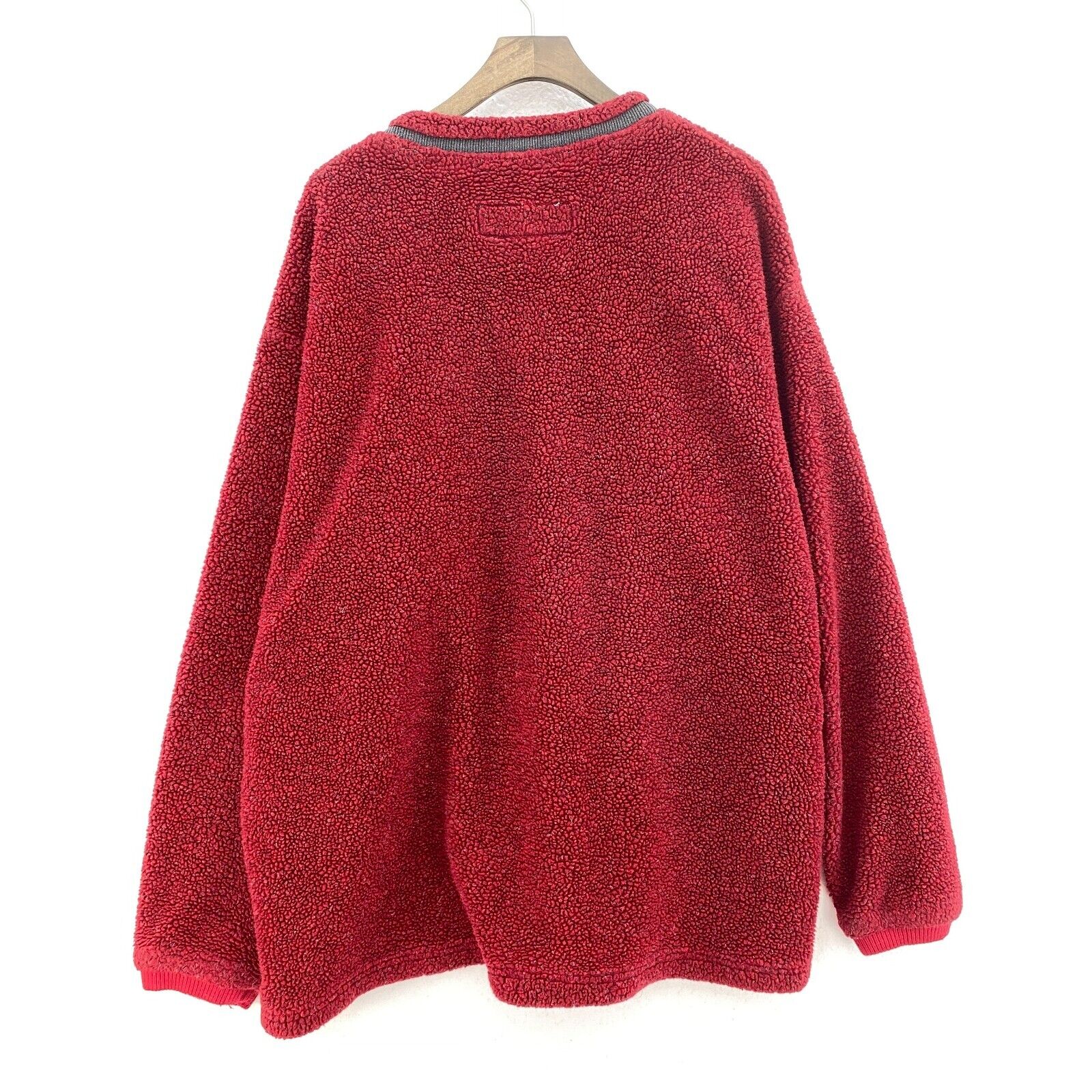 Columbia Fleece Pullover Sweatshirt Red Size XL Crewneck