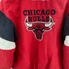 Starter Chicago Bulls Logo NBA Hooded Insulated Jacket Red Size M Kid's 1/4 Zip