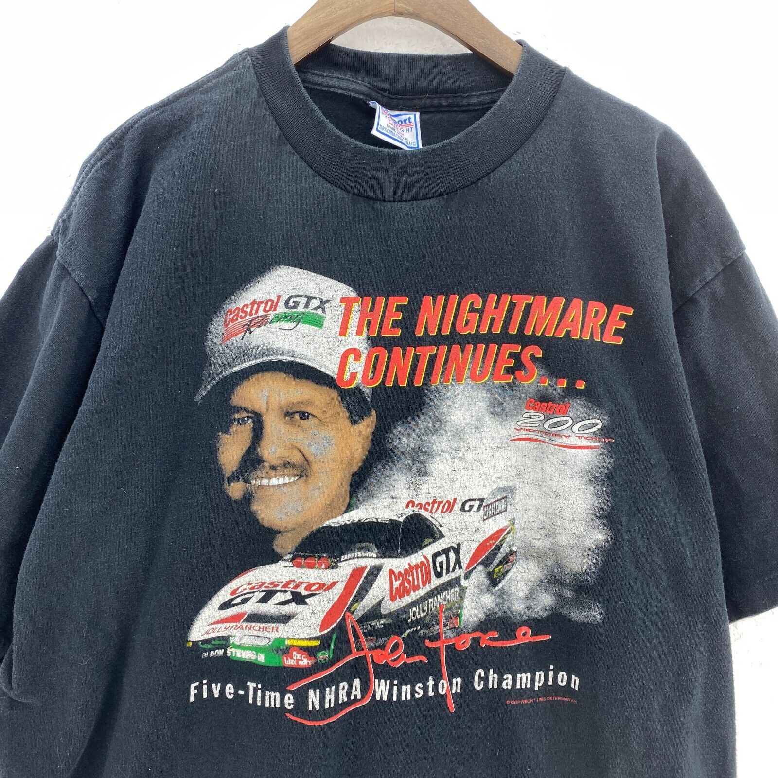 The Nightmare Continues 1995 Jolly Rancher Racing Black T-shirt Size XL