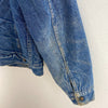Levi's Sherpa Denim Jacket Size 42 Blue Medium Wash Snap Up