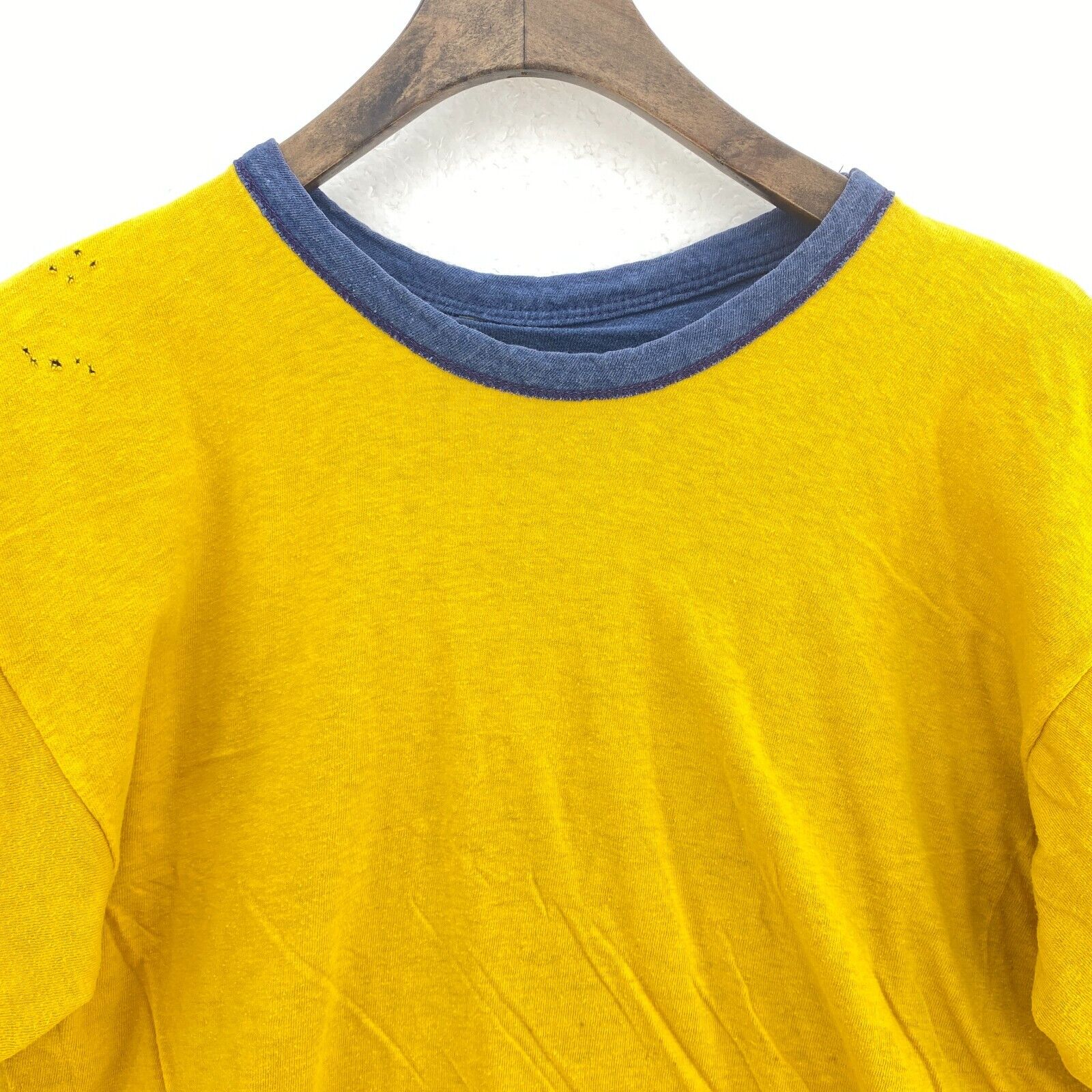 Champion Reversible Mass Maritime Academy Blue Yellow T-shirt Size Young M