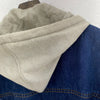 Vintage Polo Ralph Lauren Medium Wash Button Up Denim Hooded Jacket Size L