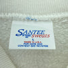 Bear Santa Ho Ho Ho Christmas White Sweatshirt Size L Crewneck