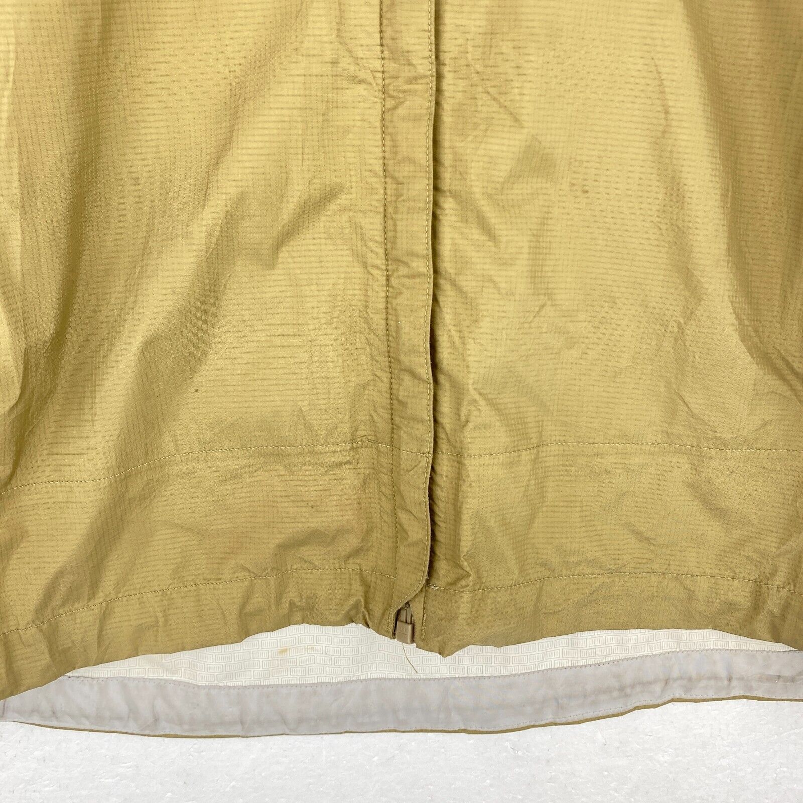 Vintage Patagonia Full Zip Beige Hooded Rain Coat Jacket Size L