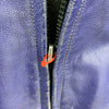 Joe Rocket Leather Jacket Purple Biker Motorcycles Size 44 Missing Lining