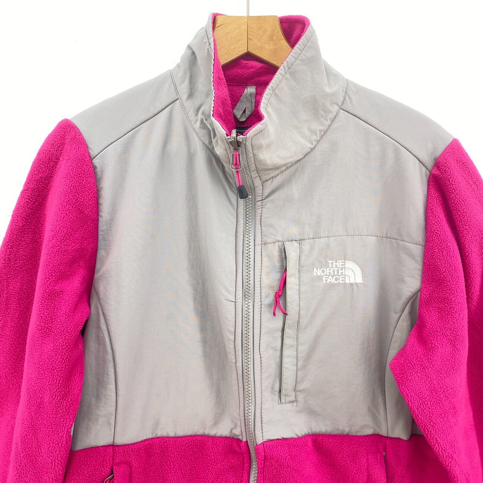 The North Face Women's Fleece Jacket Pink Full Zip Size L