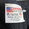 Jack Young 100% Wool Ribbed Sweater Slim Fit Size XXL Black