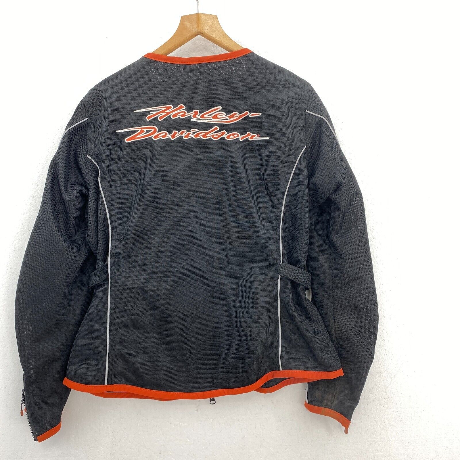 Harley Davidson Riding Gear Mesh Womens Black Motorcycle Jacket Size XL