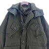 Military 3 In 1 Full Zip 1892 Plain Army Green Hooded Parka Jacket Size S