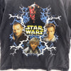 Vintage Star Wars Episode I Black T-shirt Size M Kids Space Movie