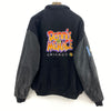 Vintage Dennis The Menace Cast And Crew Varsity Black Bomber Jacket Size 3XL