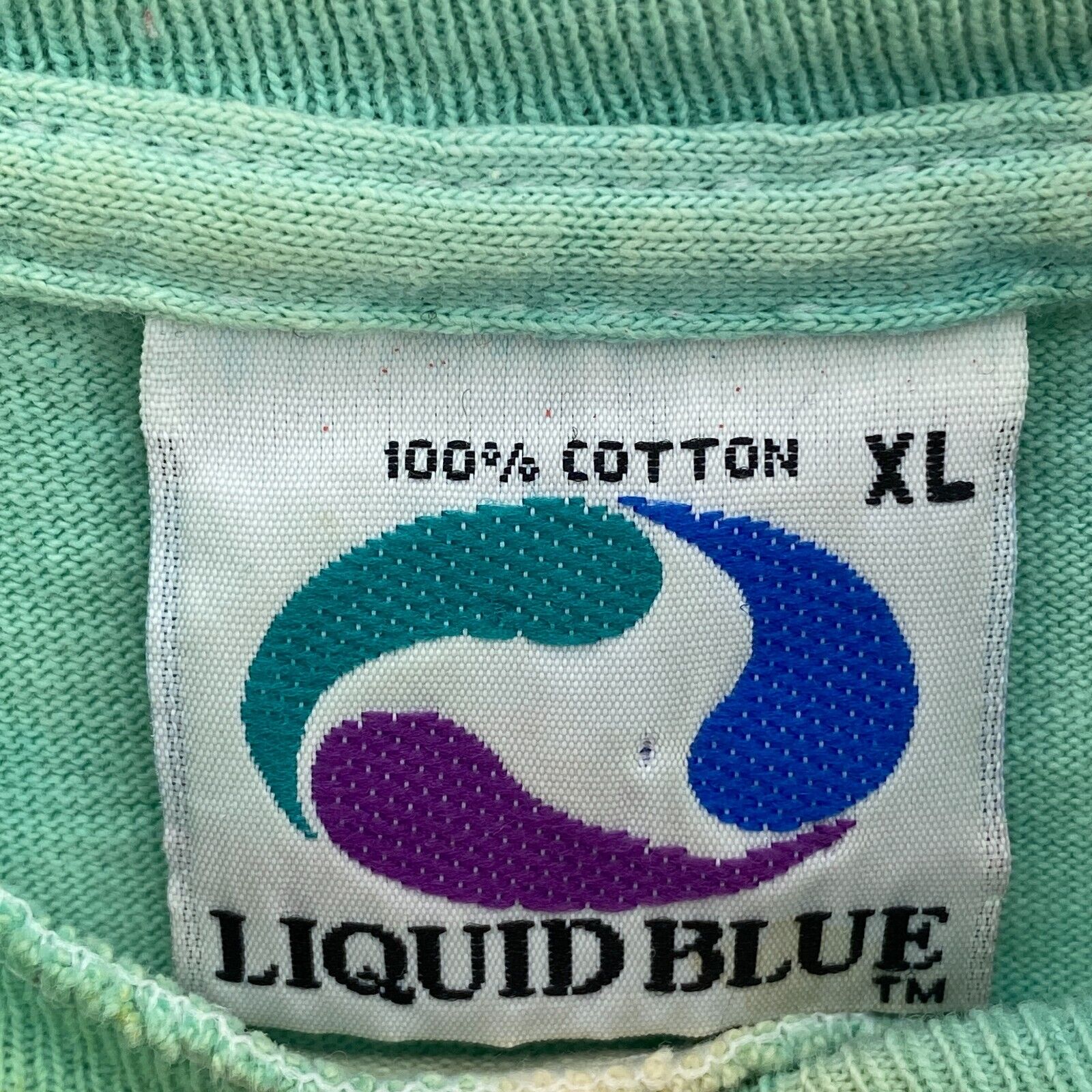 Liquid Blue New York City The Grateful Dead Blue Tie Dye T-shirt Size XL