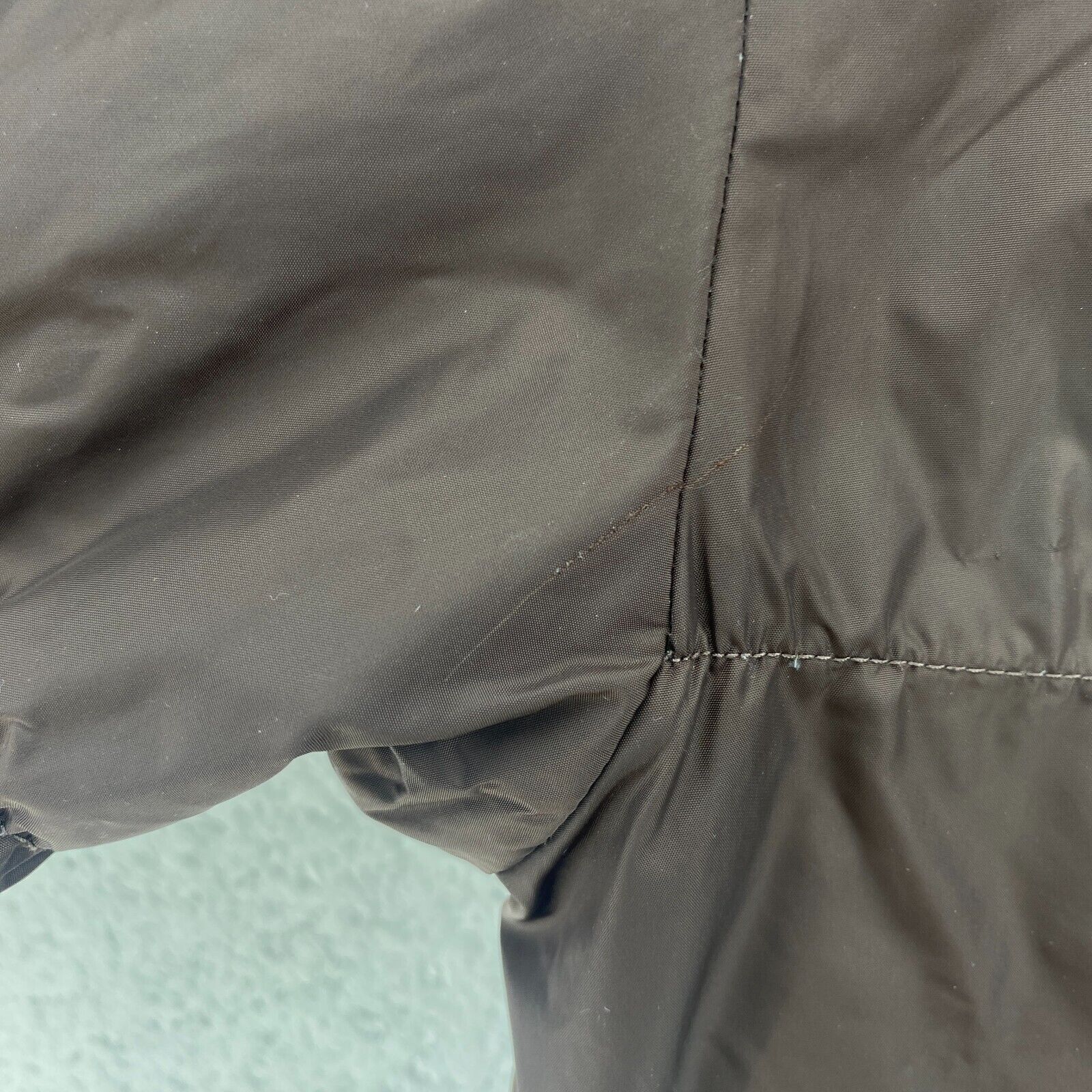 The North Face Kids Girls Goose Down Reversible Brown Puffer Size XL Nuptse 550