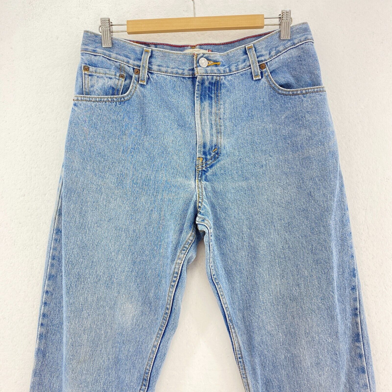 Levi Strauss 550 Relaxed Tapered Fit Women's Light Wash Jeans Size 12