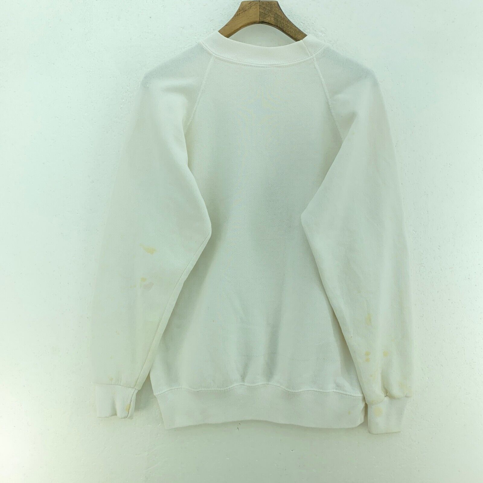 Bear Santa Ho Ho Ho Christmas White Sweatshirt Size L Crewneck