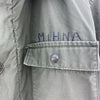 Vintage 1970s Military m-1 Stencil deck Jacket Green Large