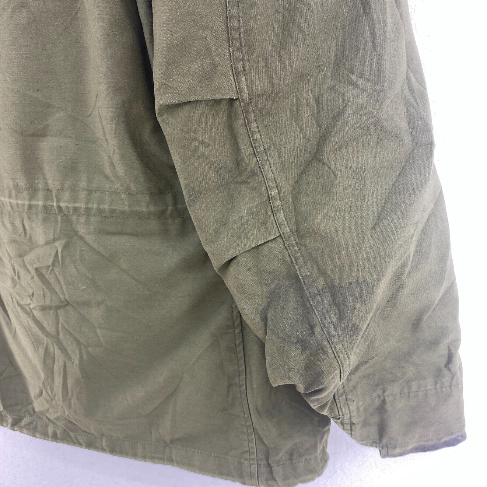 Military 3 In 1 Full Zip Army Green Parka Coat Jacket Size S
