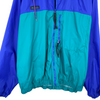 Vintage Columbia Logo Blue Green Light Jacket Size L