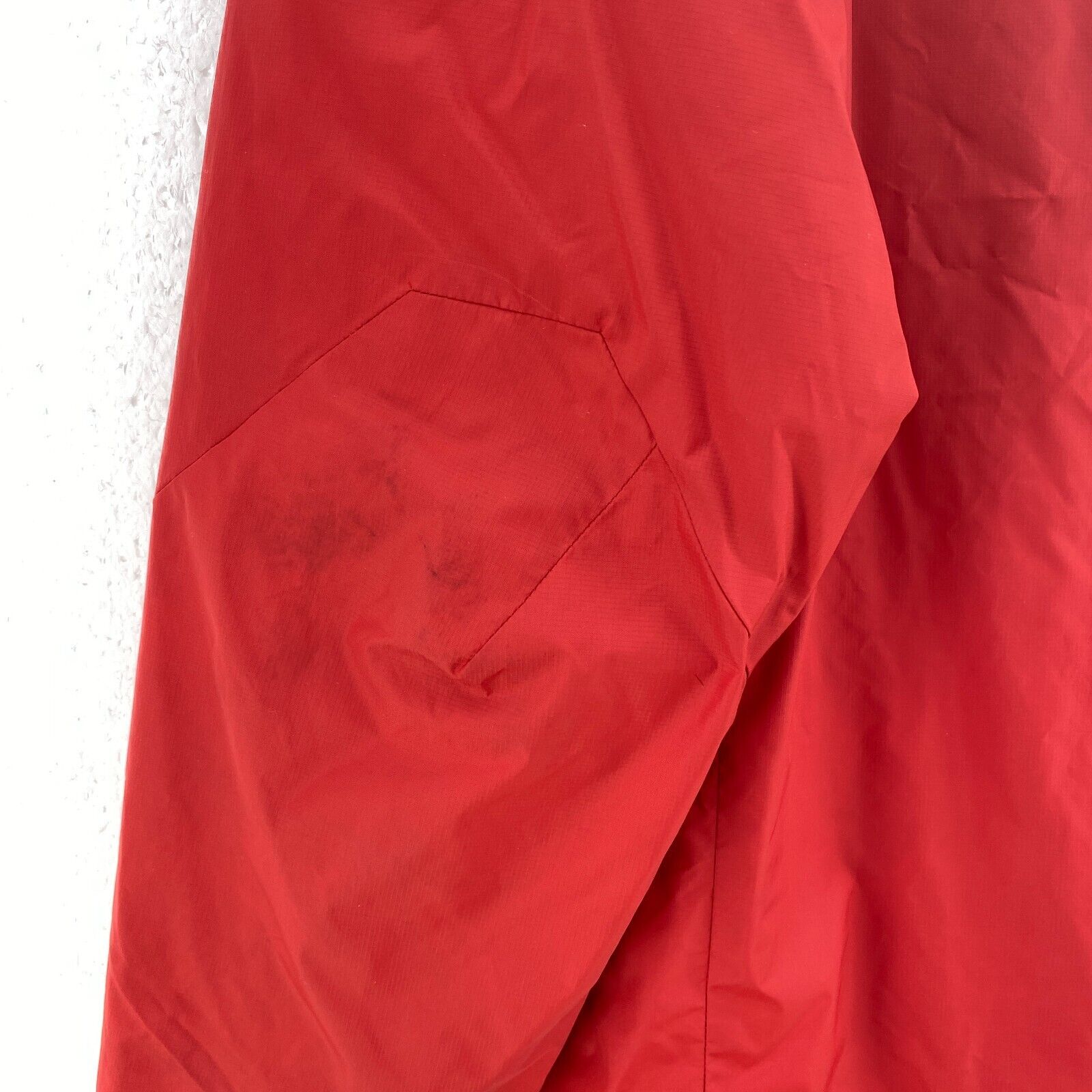 The North Face Logo Full Zip Red Light Hooded Jacket Size L Windstopper