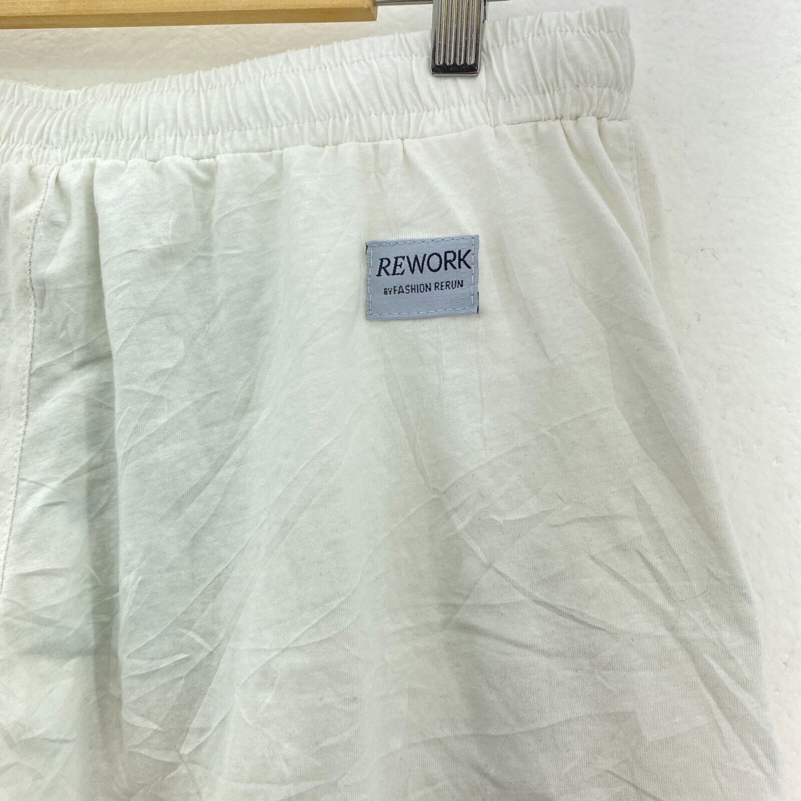 Can Judge Me Now Biggie Rework White Shorts Size S