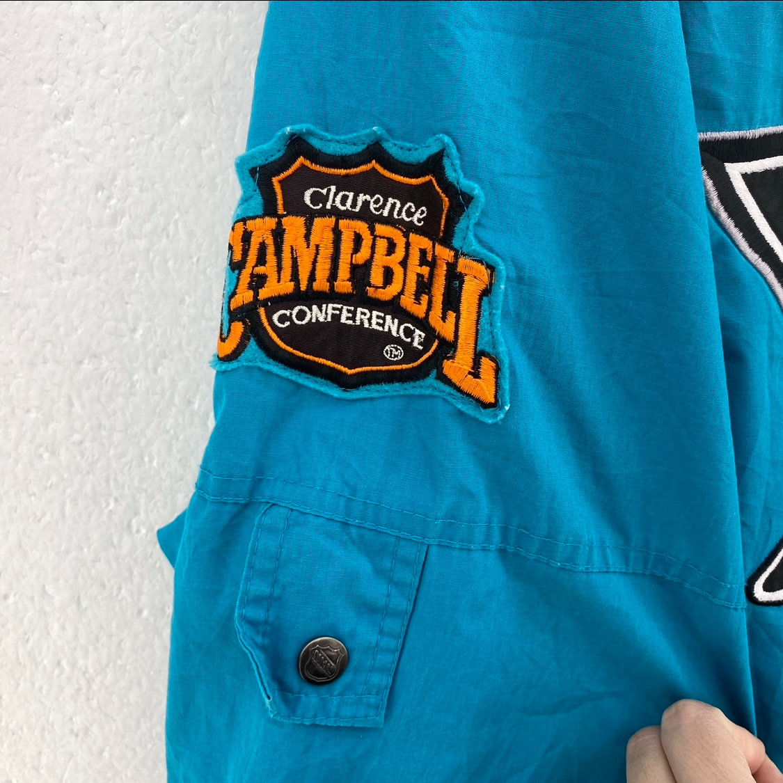 Pro Player San Jose Sharks NHL Full Zip Insulated Blue Jacket Size XL