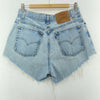Levi's 550 Light Wash Blue Denim Shorts Size 12