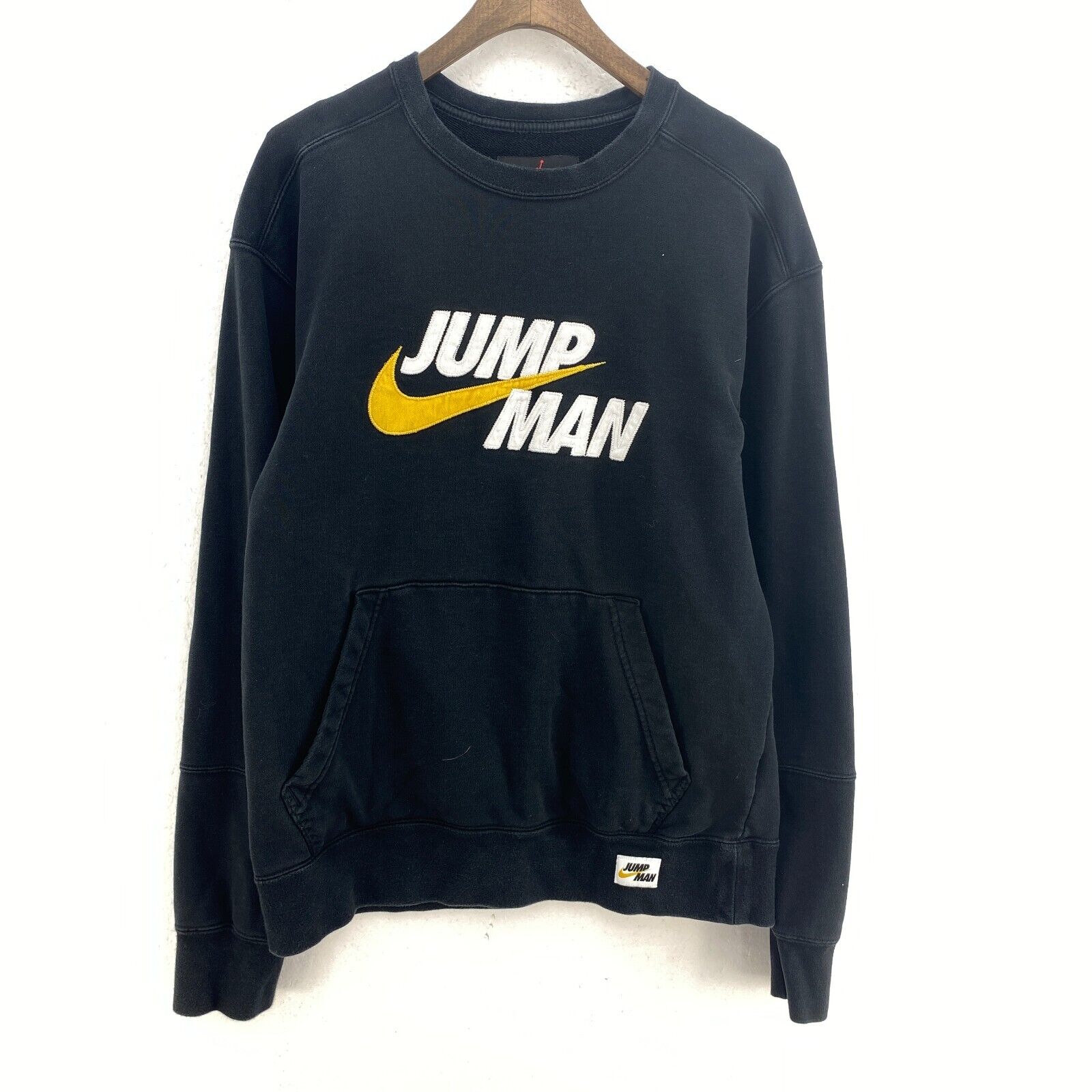 Nike Jordan Jump Man Black Sweatshirt Size S Crewneck