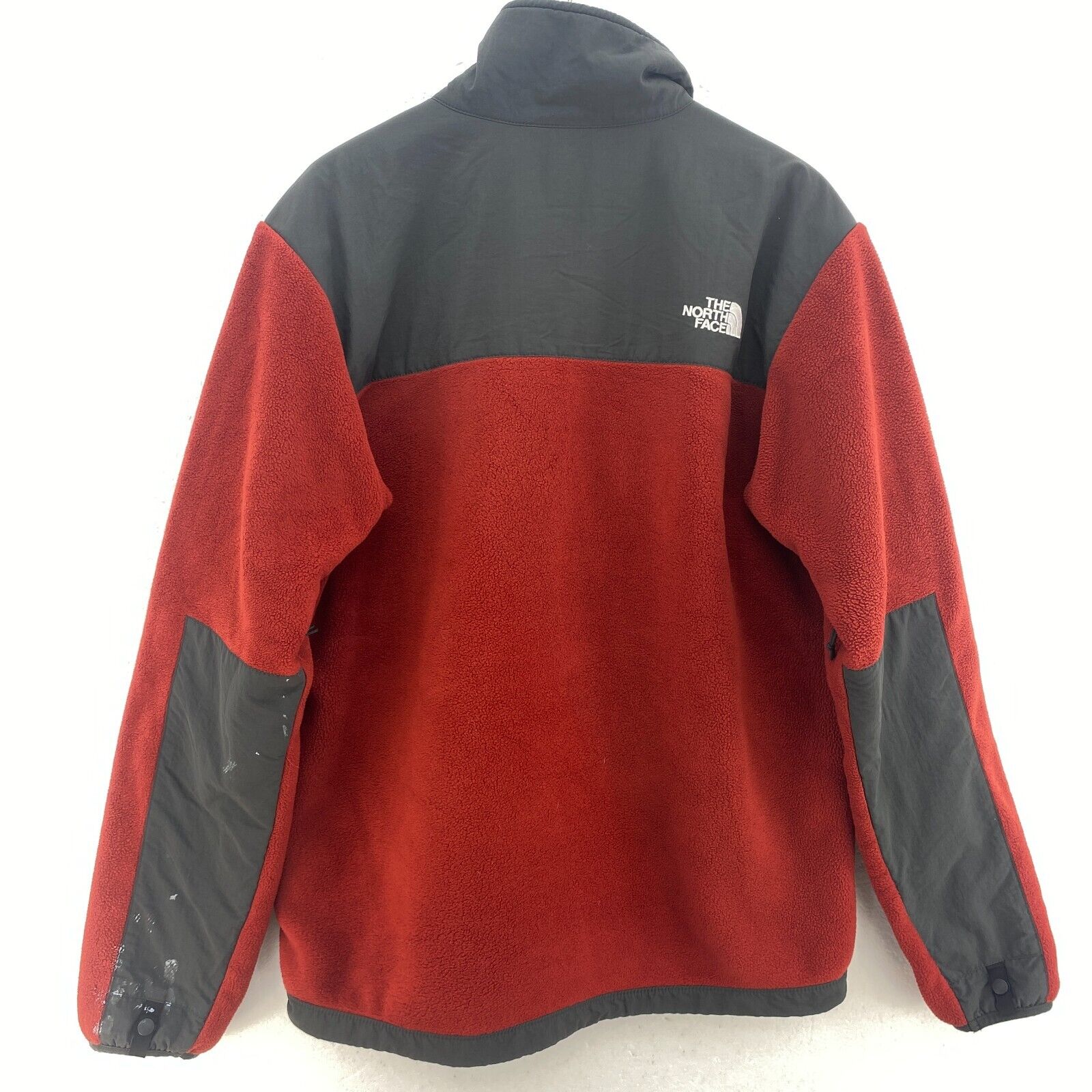 The North Face Two Tone Red Fleece Jacket Size M Full Zip Up