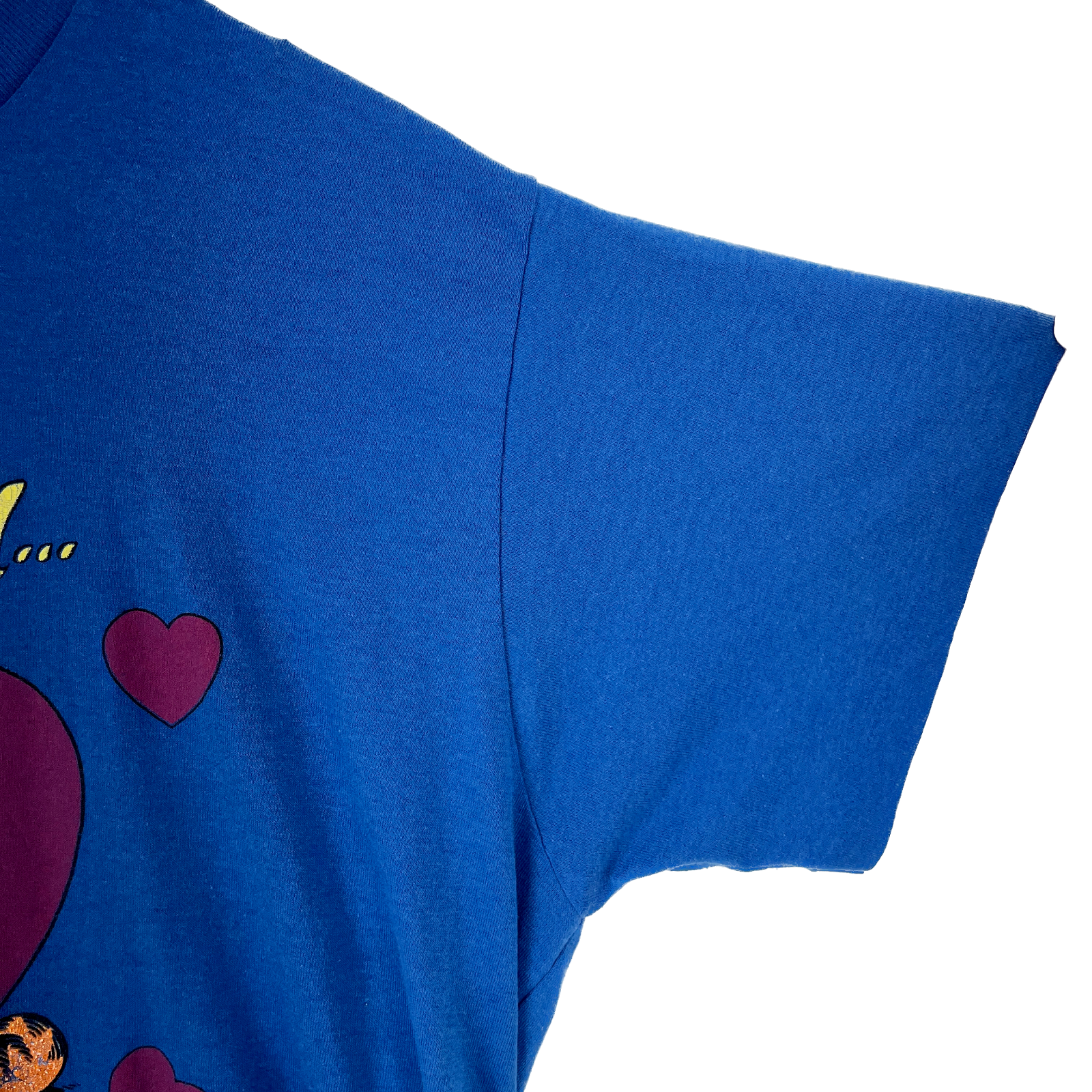 Vintage Just You And Me Garfield Blue T-shirt Size M Single Stitch