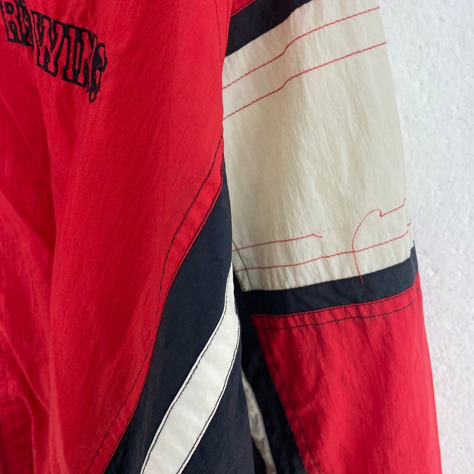 Vintage Starter Detroit Red Wings Full Zip Red Jacket Size L