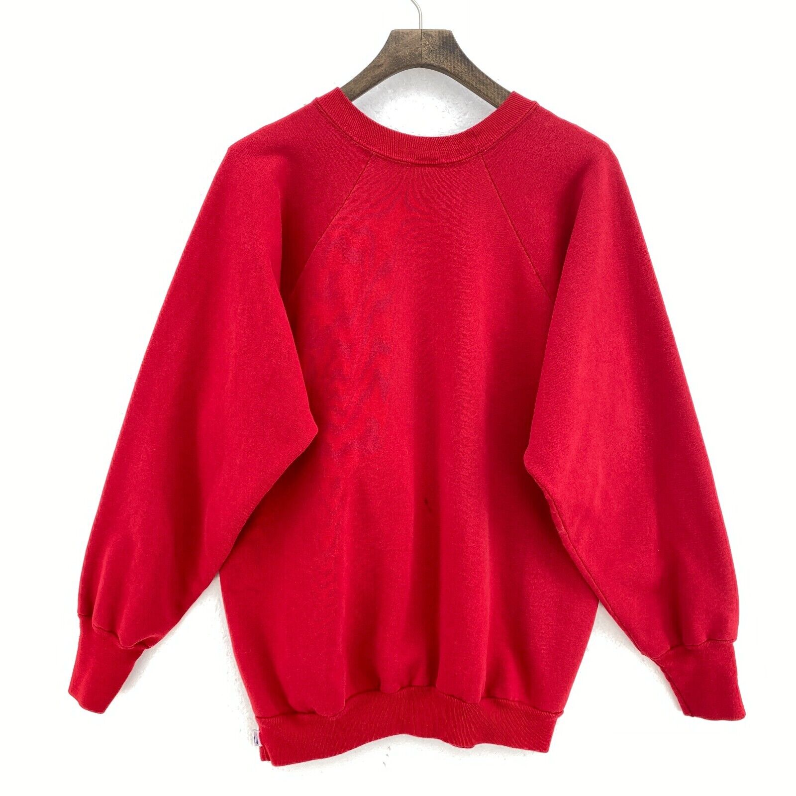 Vintage Logo 7 New England Patriots NFL Red Sweatshirt Size XL
