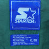 Starter Miami Hurricanes Logo NFL Green Hooded Light Jacket Size XL