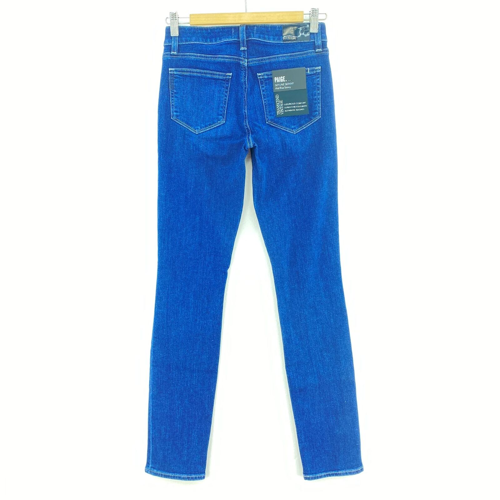 PAIGE Skyline Brentwood Medium Wash Blue Jeans NWT