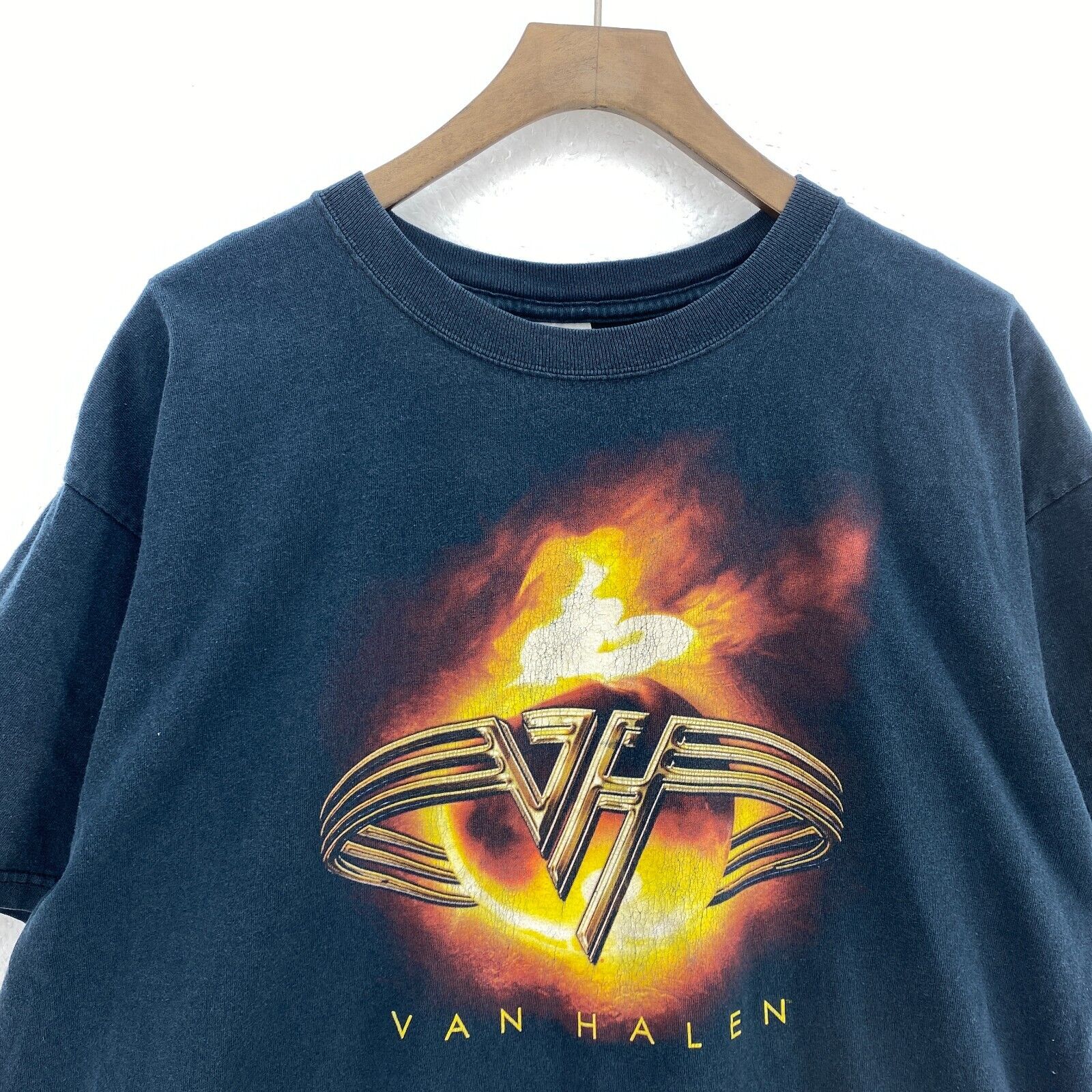Van Halen Rock Band Tour 2004 Logo Black T-shirt Size XL