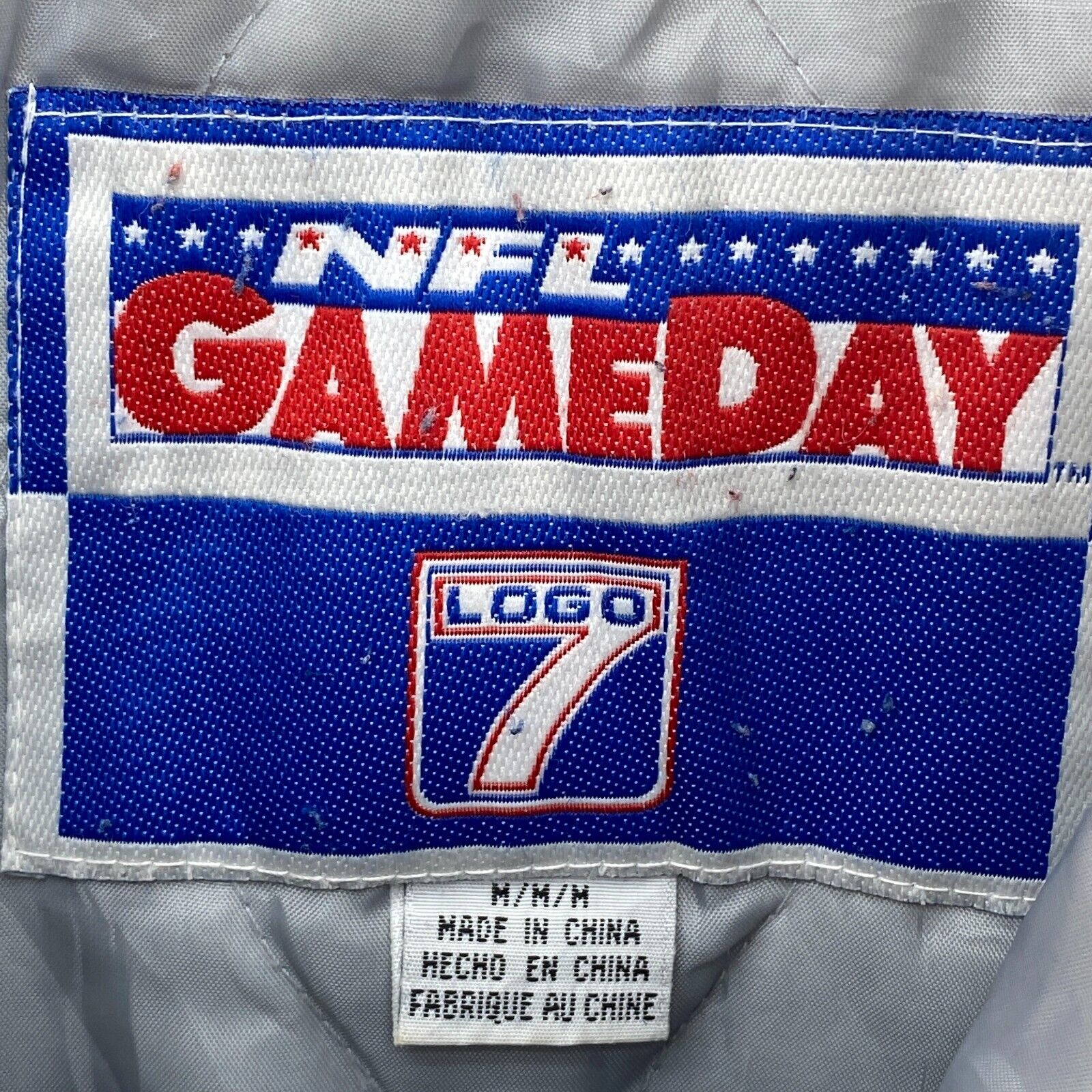 Logo 7 Dallas Cowboys Logo NFL Insulated Blue Jacket Size M 1/4 Zip