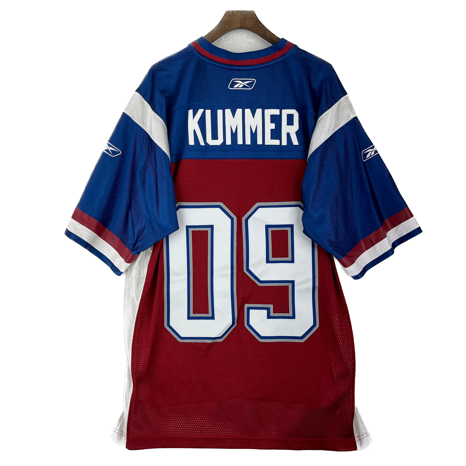 Reebok Montreal Alouettes CFL #09 Kummer Mesh Burgundy Blue Jersey Size L