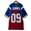 Reebok Montreal Alouettes CFL #09 Kummer Mesh Burgundy Blue Jersey Size L