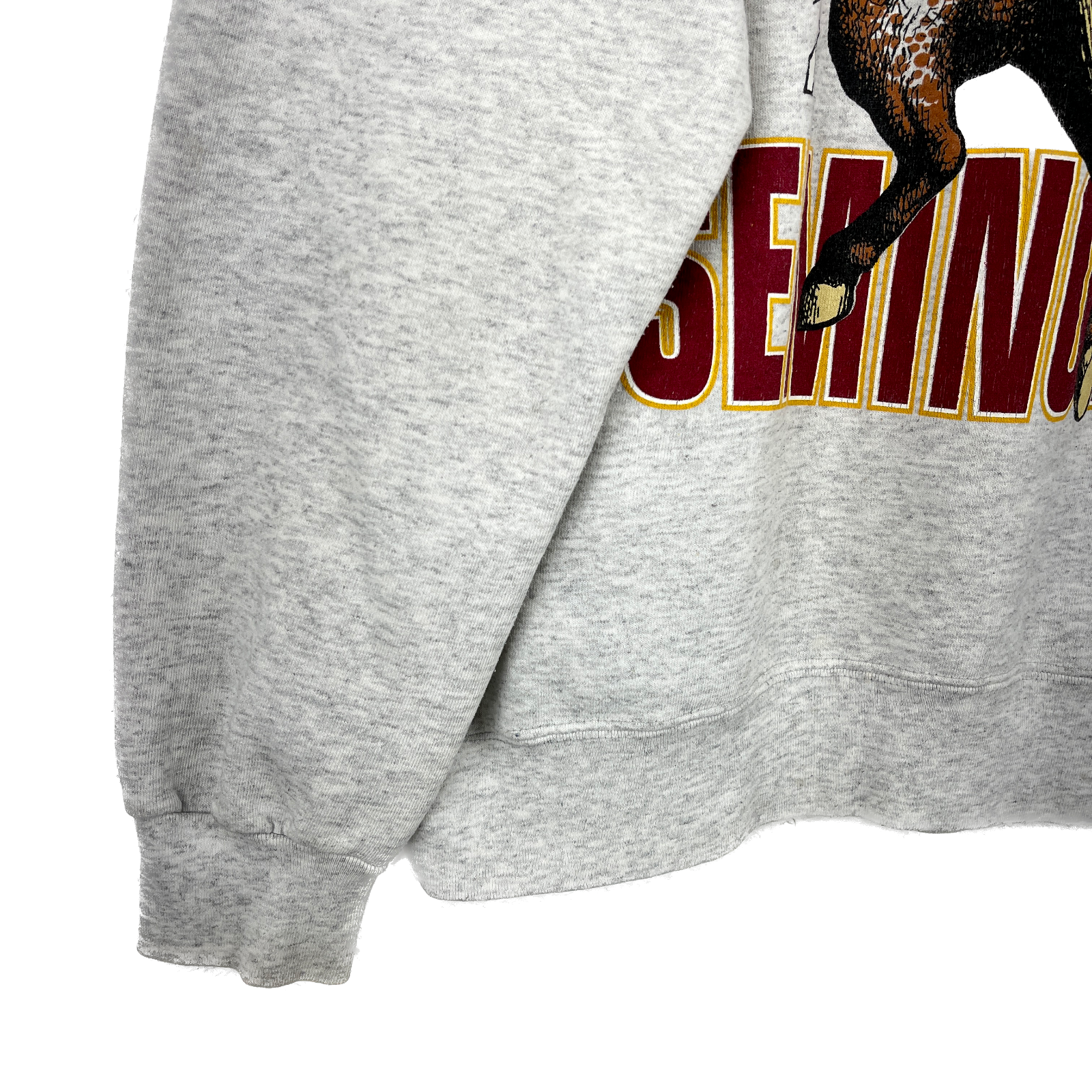 Vintage Nutmeg FSU Seminoles University Football Gray Sweatshirt Size L