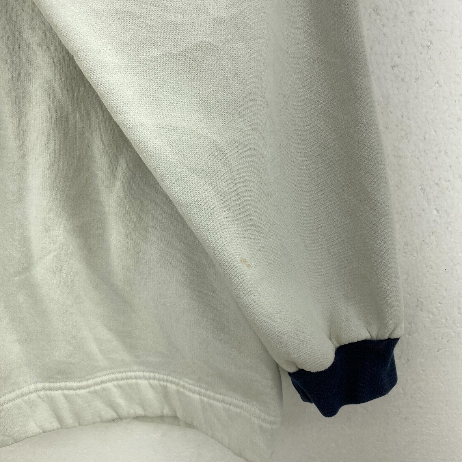 Nike Small Logo Embroidered White Jacket Size XL Full Zip Up