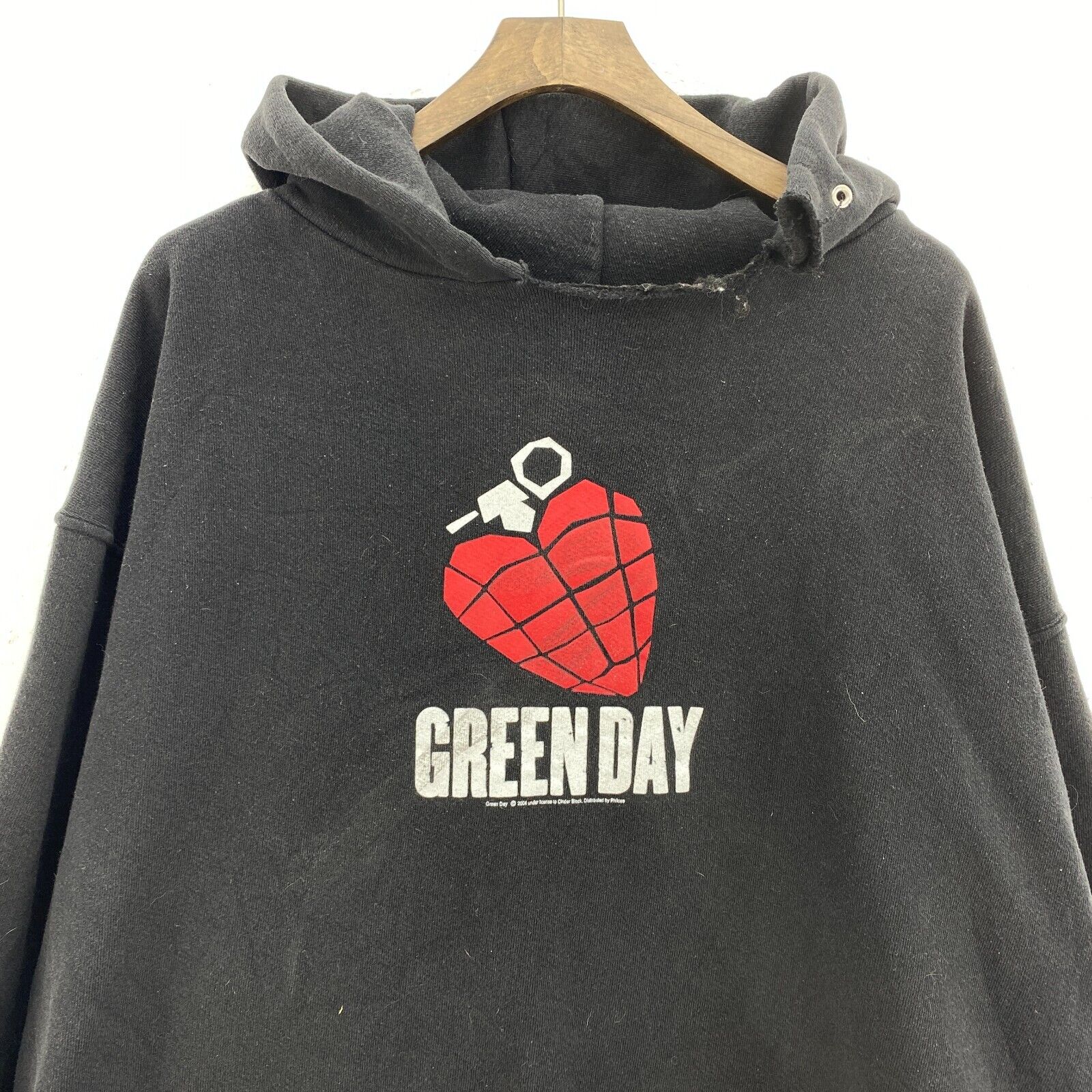 Green Day 2004 Rock Band American Idiot Black Hoodie Size XL
