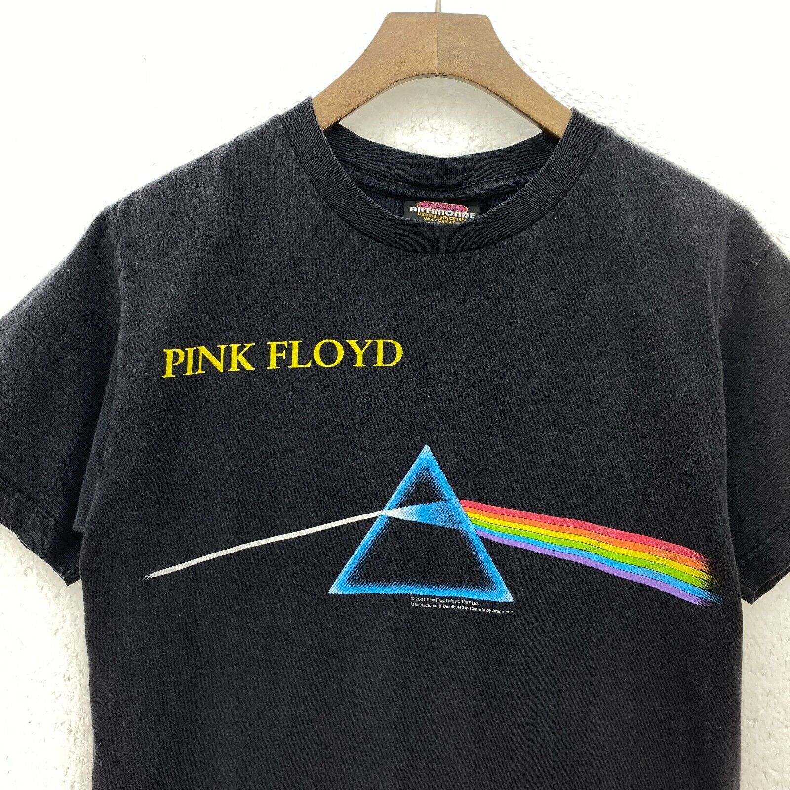 Pink Floyd Dark Side Of The Moon 2001 Black T-shirt Size S