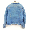 Levi's Sherpa Denim Jacket Blue Light Medium Wash Size L Snap Up