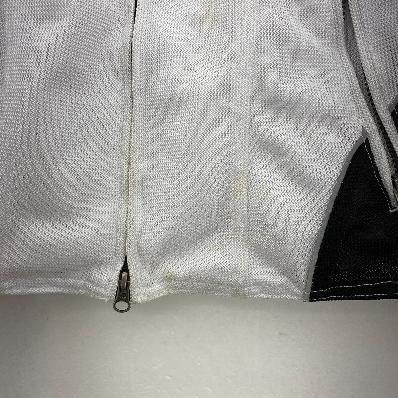 Harley Davidson Motorcycles Women Biker Jacket White Black Size S Air Knit