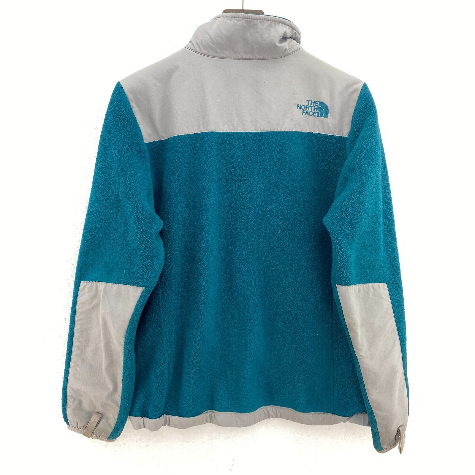 The North Face Denali Blue Gray Fleece Jacket Full Zip Size 14/16 Kids