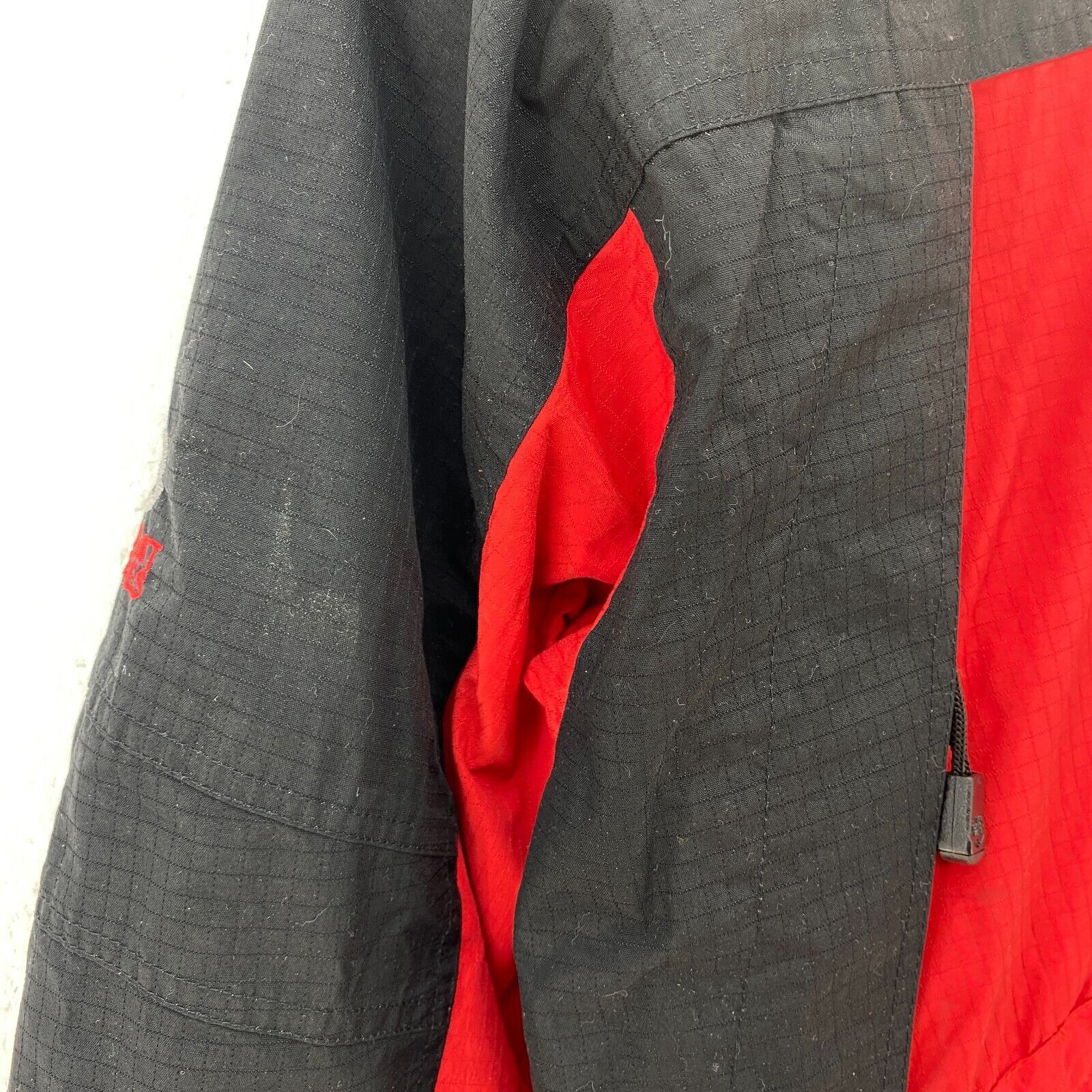 The North Face Summit Series Gore Tex Full Zip Red Black Jacket Size S Hooded