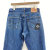 Levi's 501 Medium Wash Blue Denim Straight Jeans Size 32 Women's