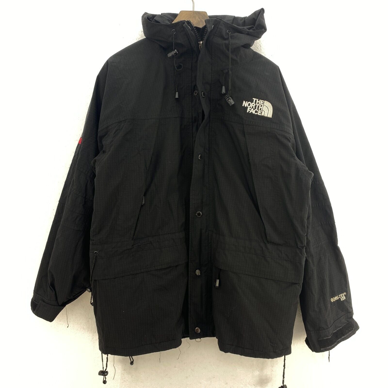 The North Face Logo Summit Series Hooded Black 3-In 1 Jacket Size M Gore-Tex
