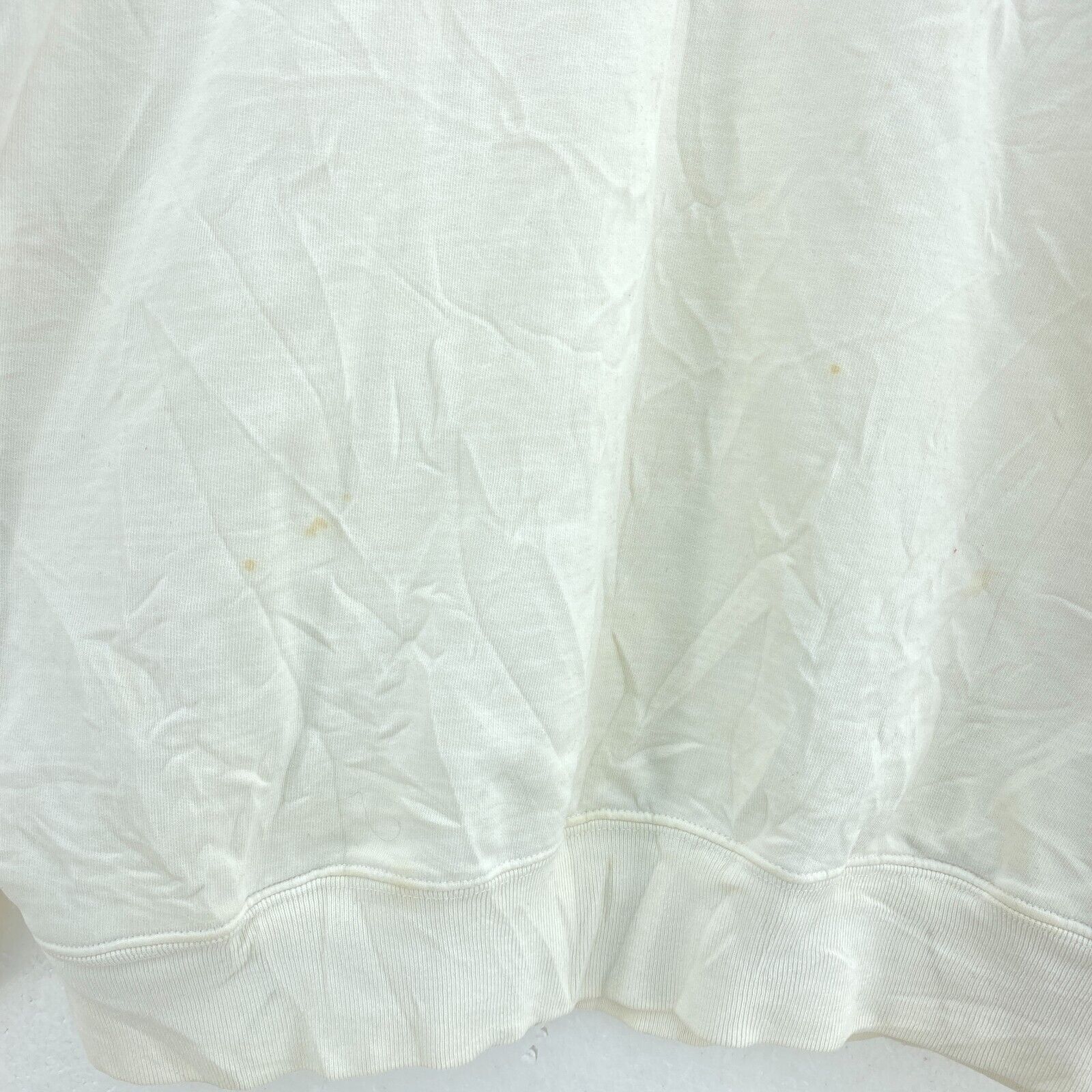 Polo Sport Logo Half Zip White Pullover Sweatshirt Size L